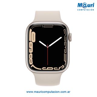 Reloj Smartwatch Apple Watch Series 7 Gps 45mm Aluminium Starlight