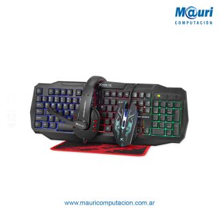 Combo Gamer 4 En 1 Xtrike-me Cm-406 Mouse-teclado-auri-pad