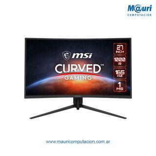 Monitor Curvo Led Msi Optix G271cqr 27 Pulg Dp Hdmi 2k Gaming 165hz