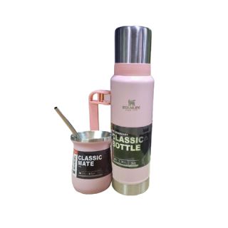 Termo Stanley Classic Bottle ROSA 1.3L + MATE REPLICA-AAA